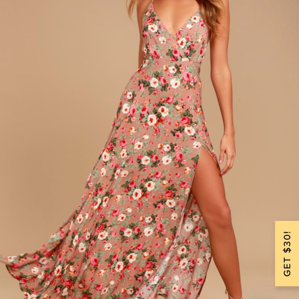Lulu’s floral maxi, new with tags